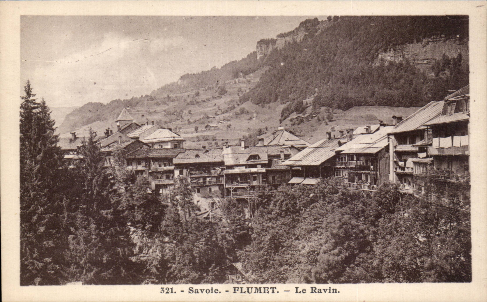 CPA Flumet the ravine