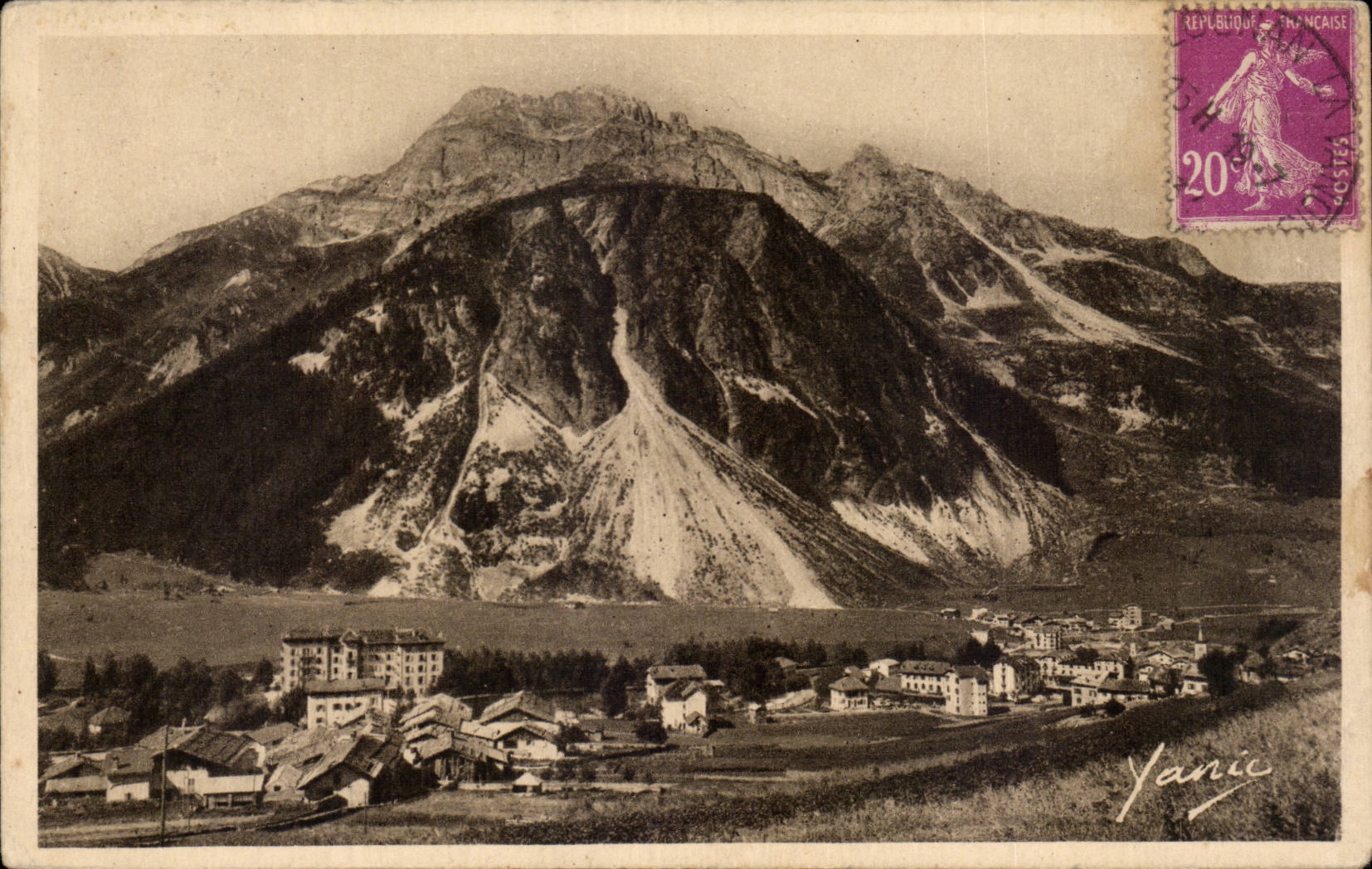 CPA Pralognan View Rock of Plassas