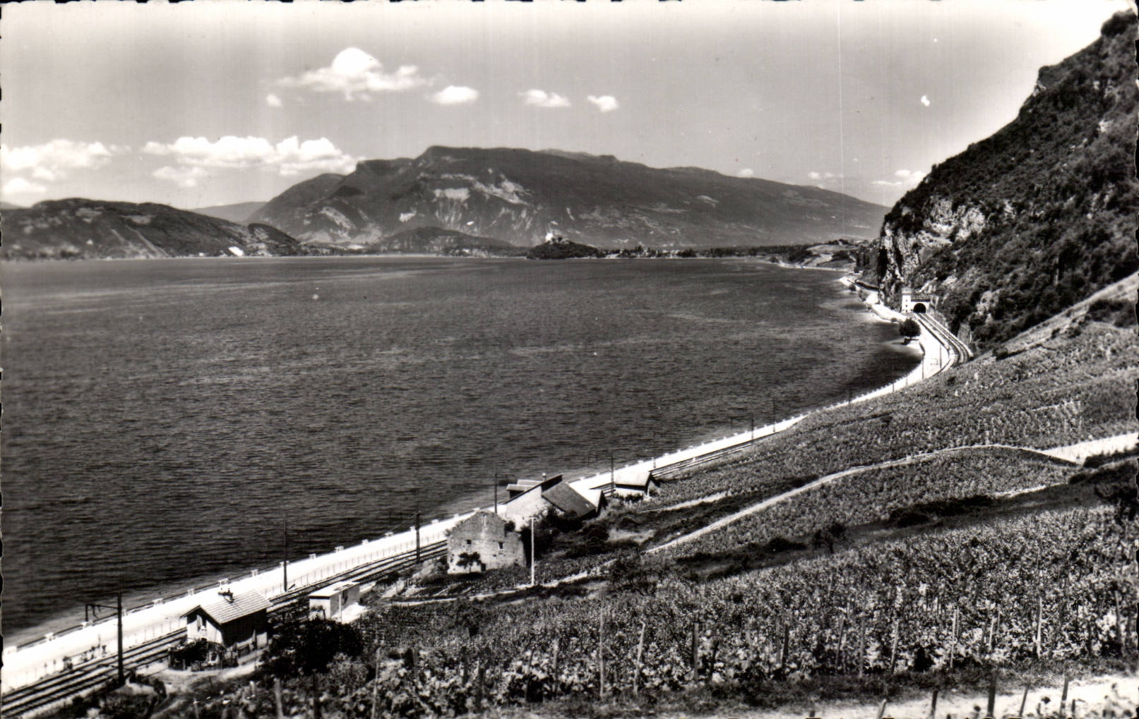 CPSM Lake of Le Bourget On the path of Chambotte