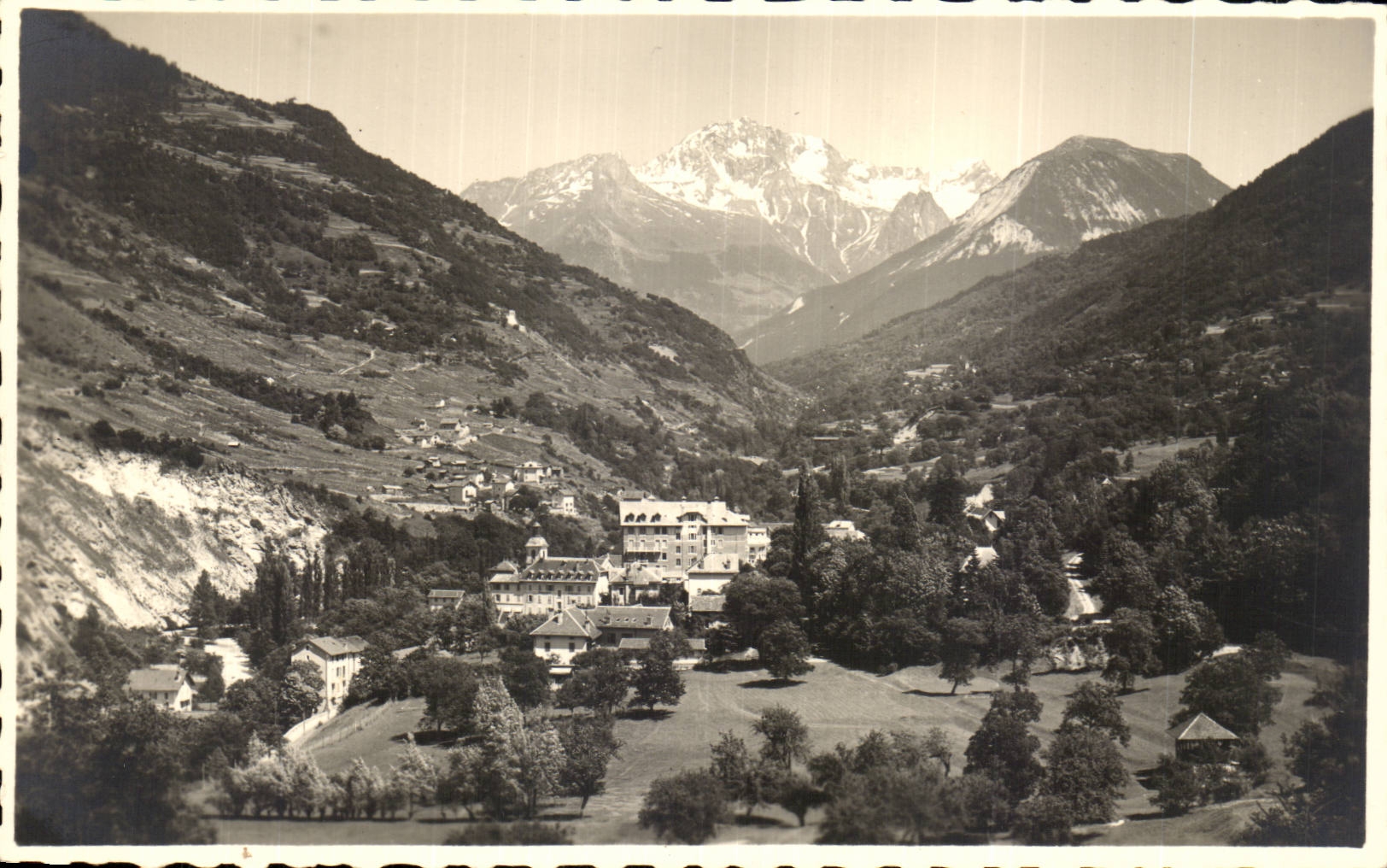 CPA Supports les Bains and glaciers of Vanoise