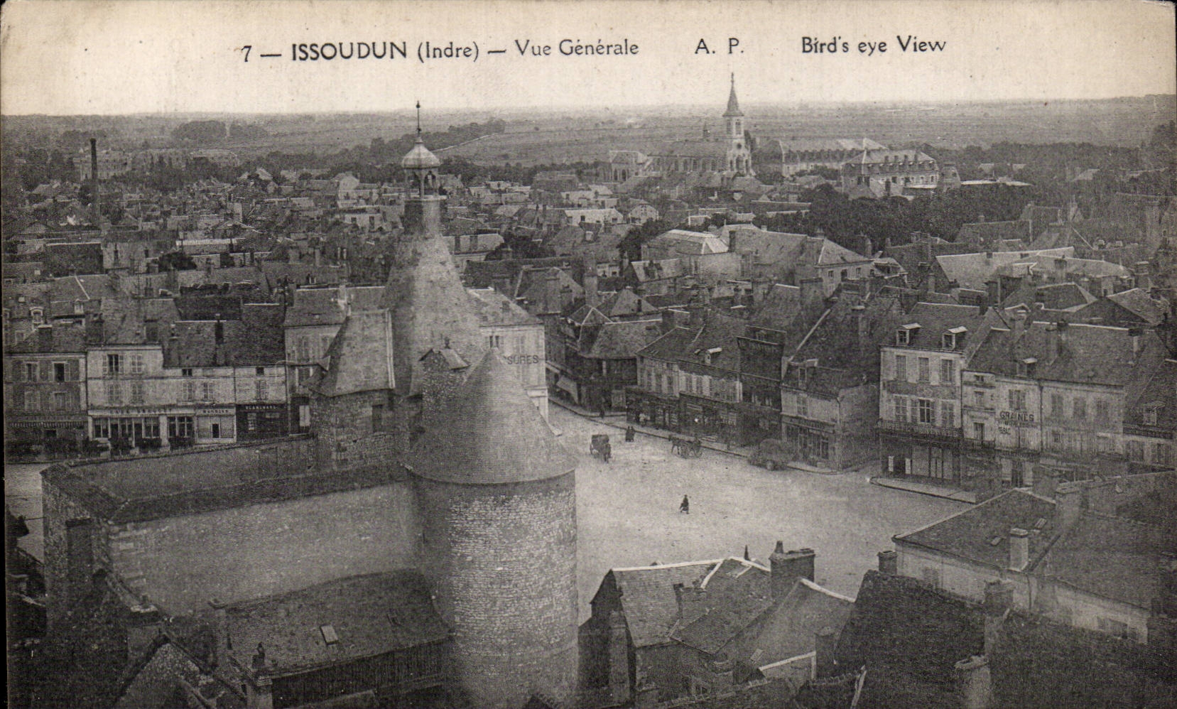 CPA Issoudun Vue generale 