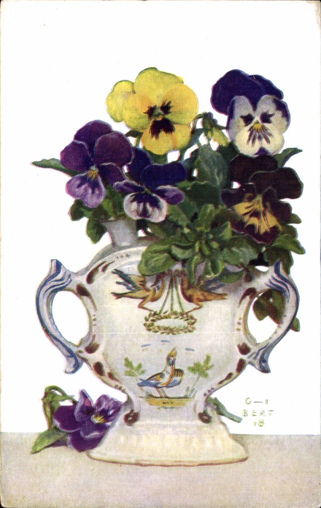 Fleurs Pensee - Pansy - CPA 