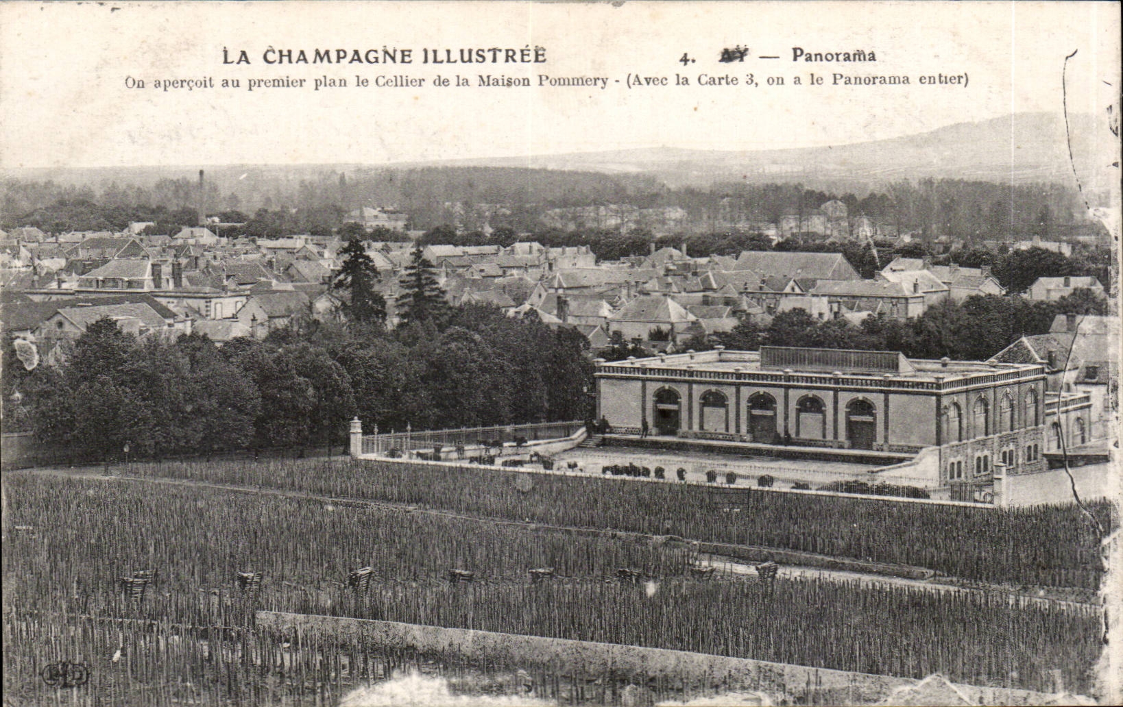 Champagne Illustrated - Panorama House Pommery Champagne - CPA