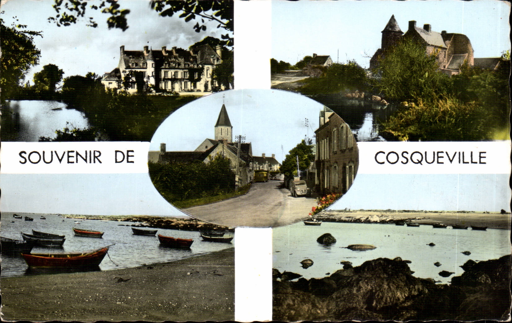 Cosqueville - Souvenir - CPA 