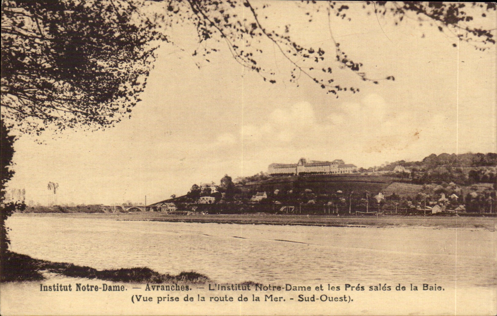 Avranches - instituto y cierre de Notre Dame sucios de bahia - CPA