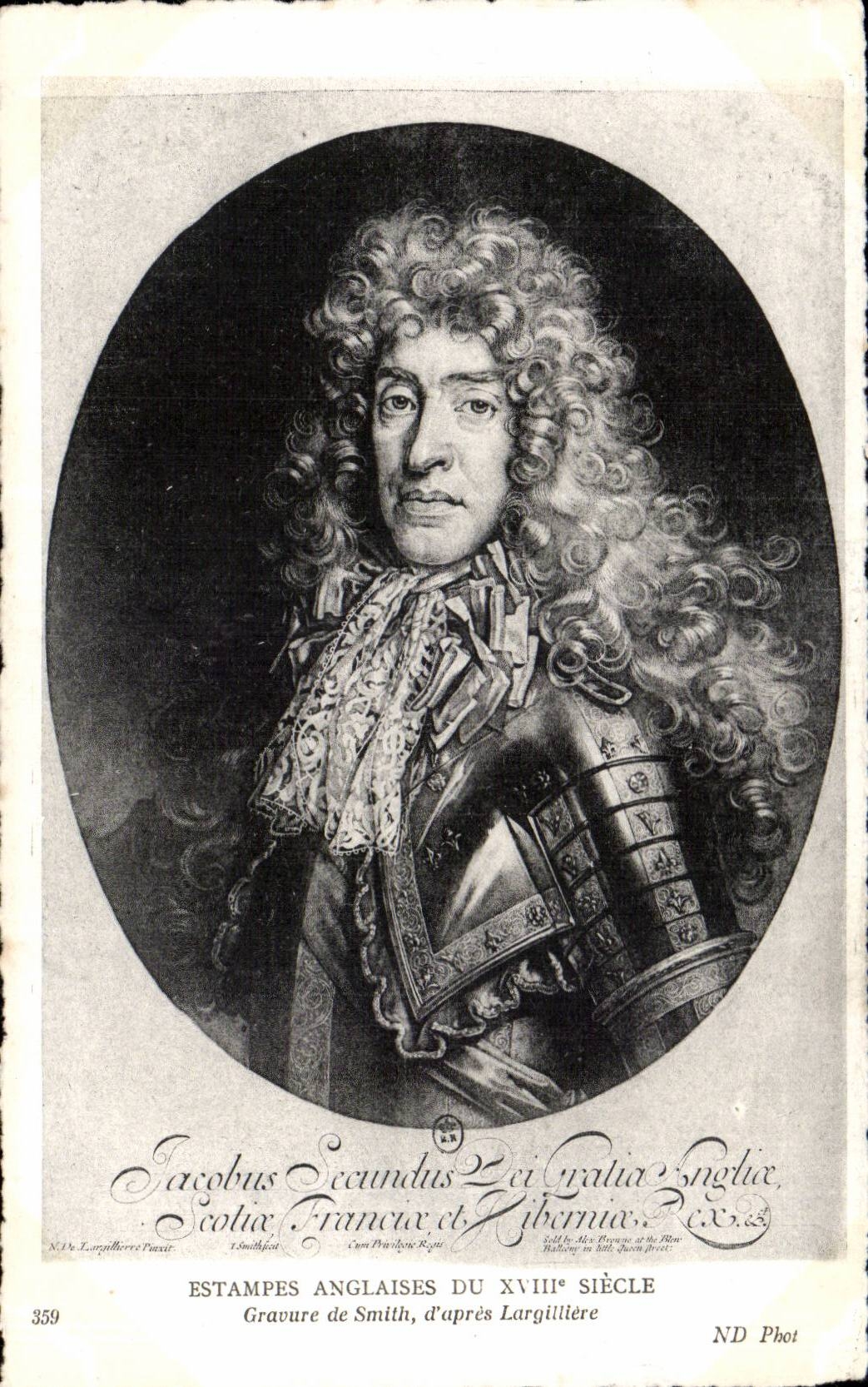 CPA Fantaisie Estampes anglaises du 18eme Smith Largilliere