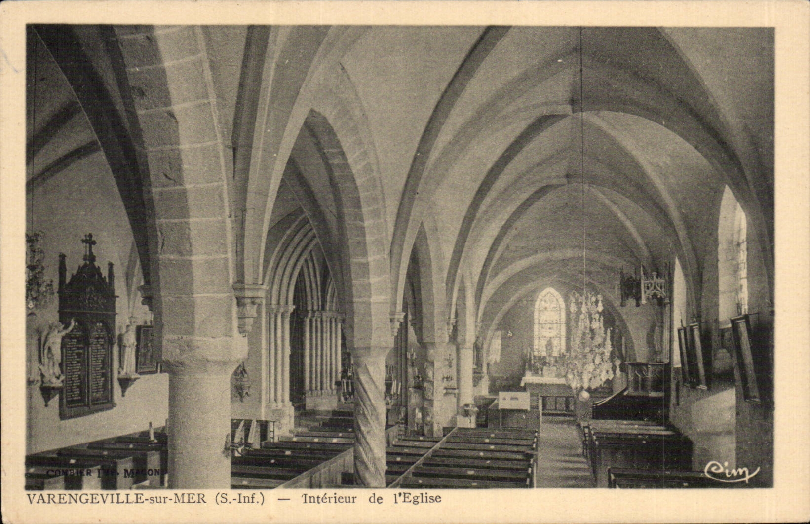 CPA Varengeville on Inland sea of church