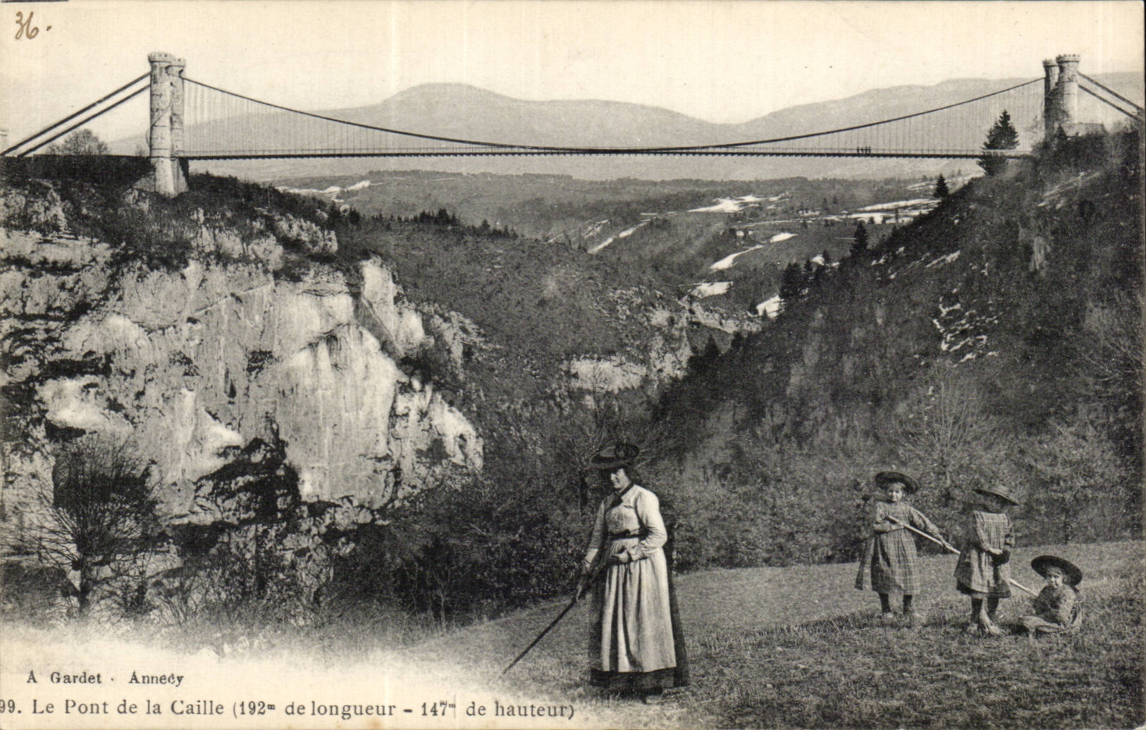 Rouen - the Bridge of the Ruail Children Folklore - CPA