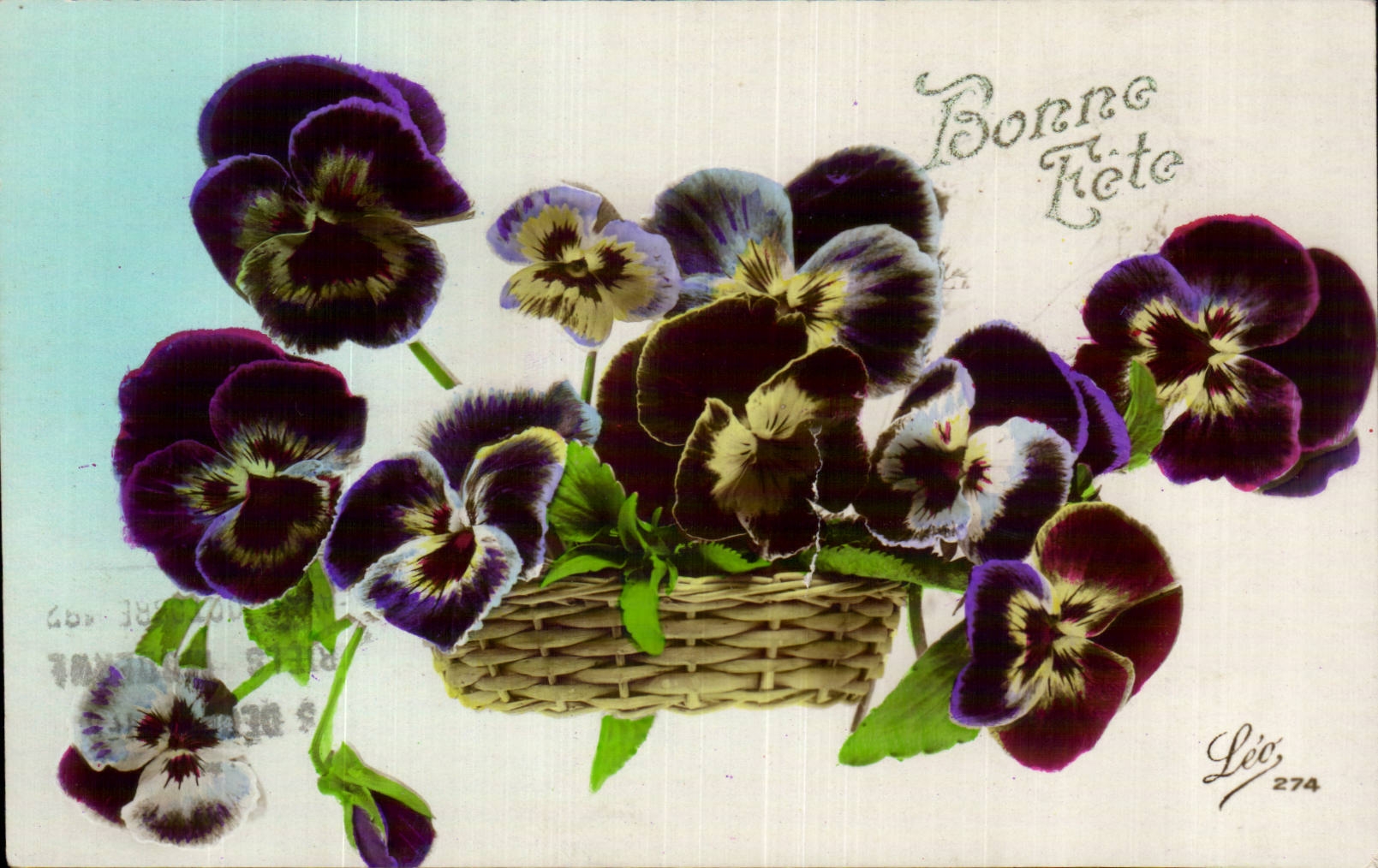 Fleurs Pensee - Pansy - Bonne Fete - CPA 