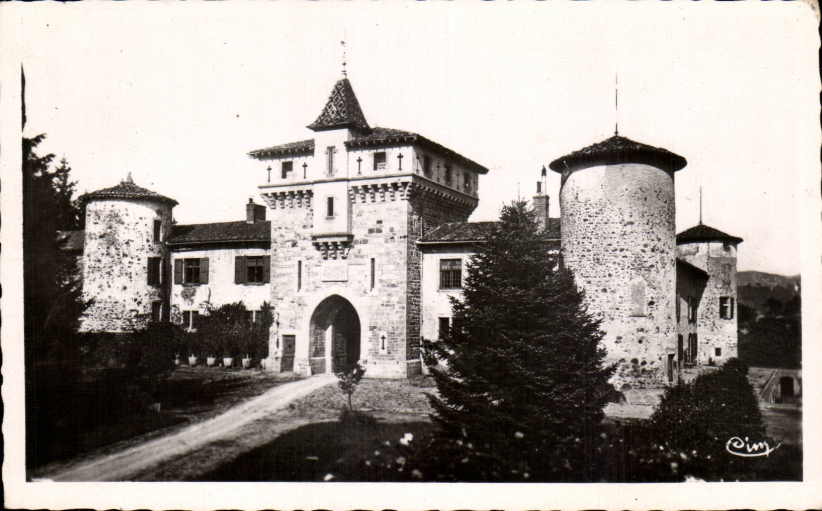 CPSM St Symphorien sur Coise Chateau de Saconay
