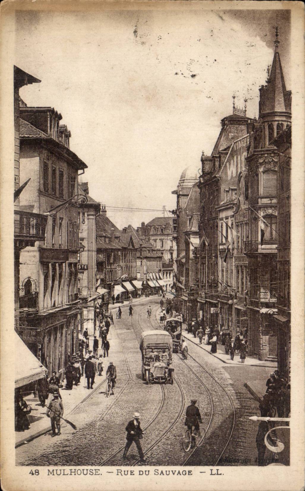 Calle de CPA Mulhouse del salvaje