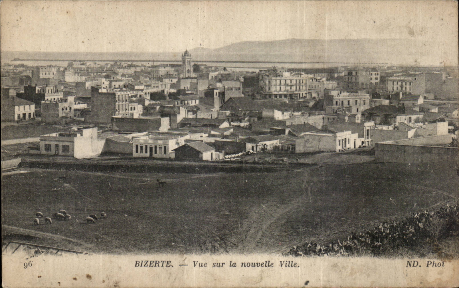 CPA Tunisia Bizerte Seen on the new city