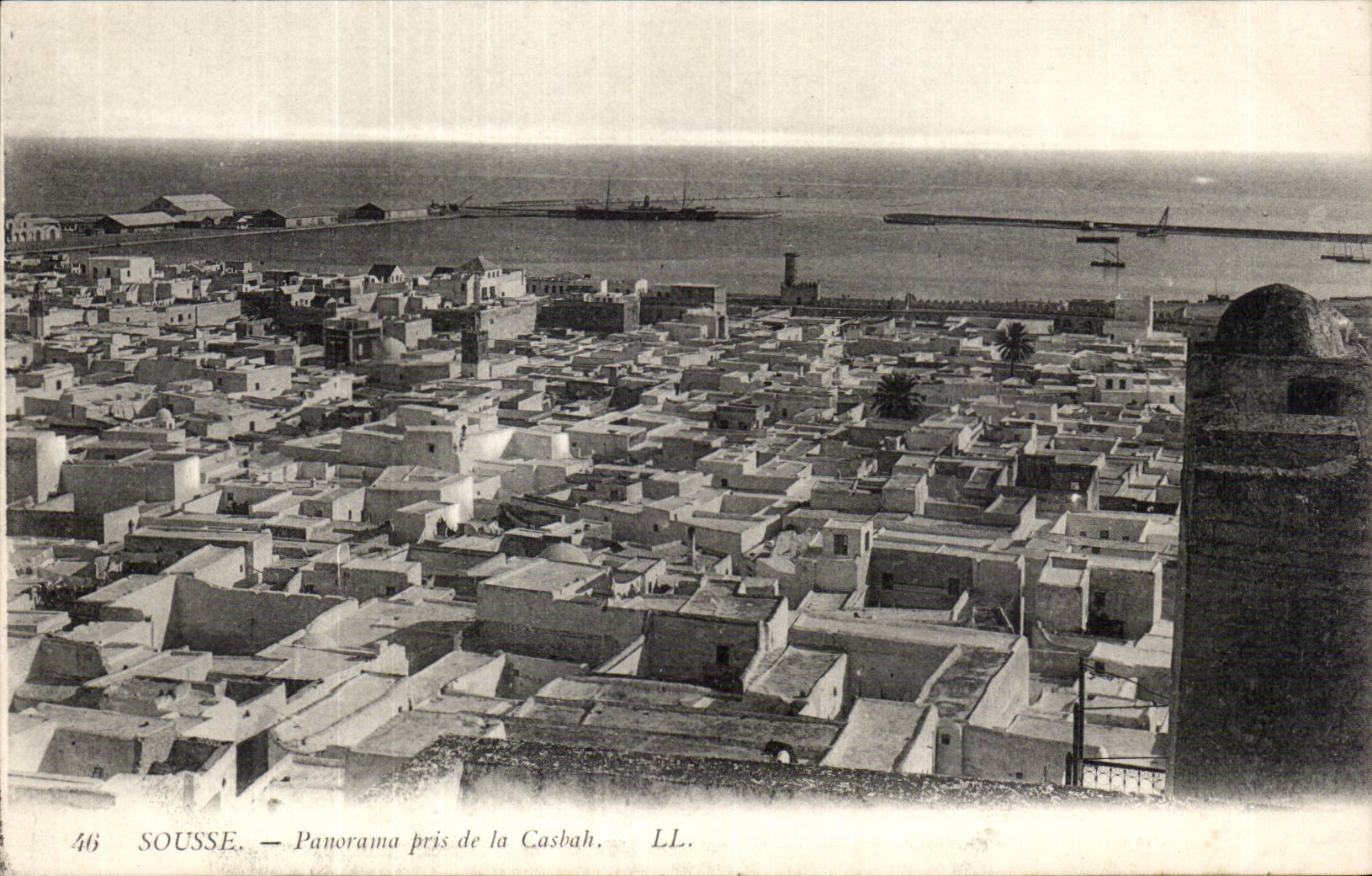 CPA Tunisie Sousse Panorama pris de la Casbah