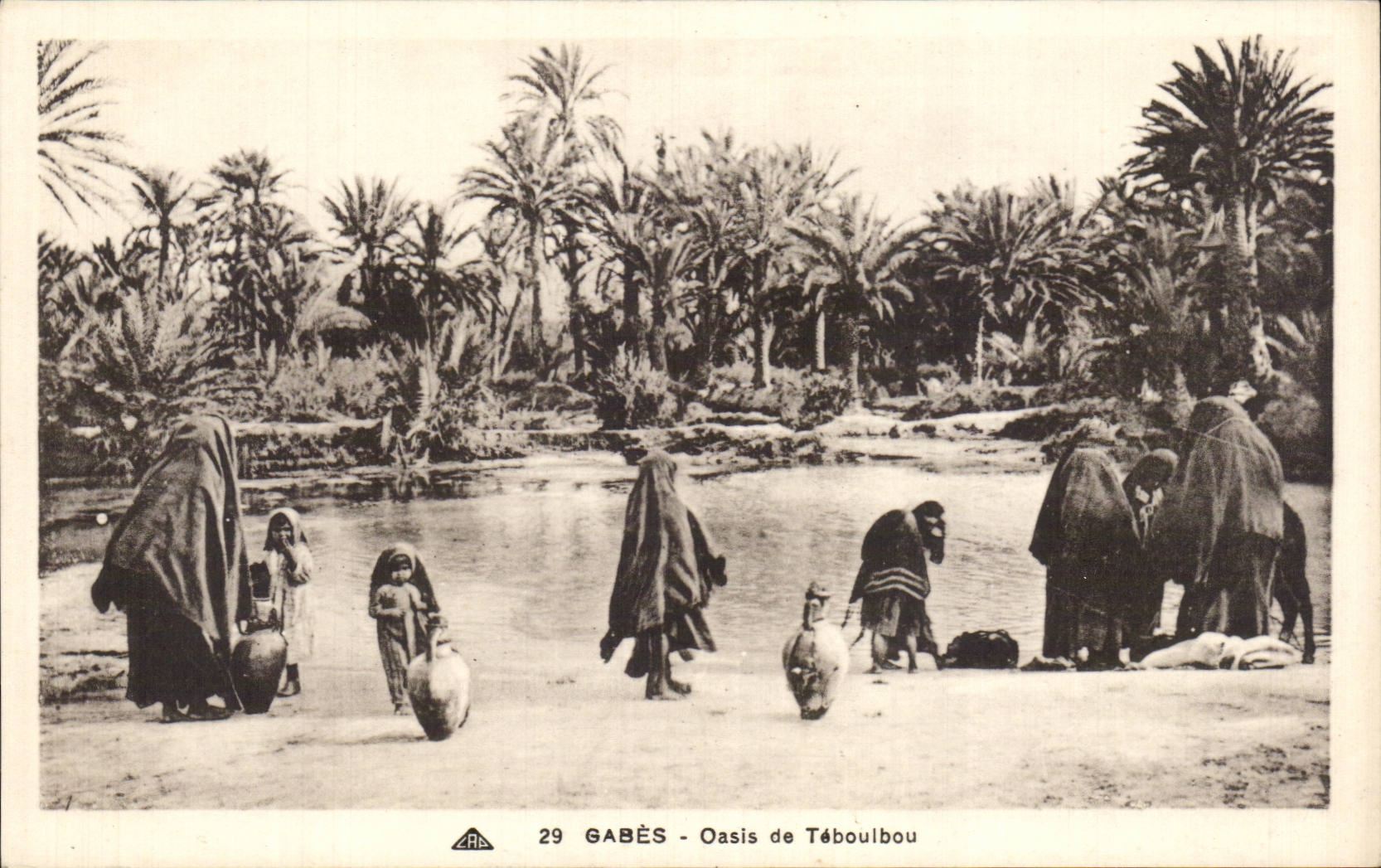 CPA Tunisie Gabes Oued de TEboulbou 