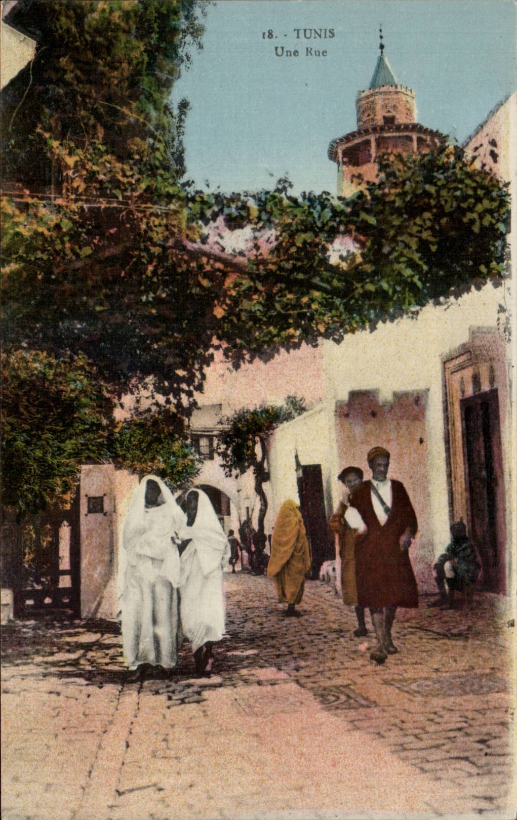 CPA Tunisie Tunis Une rue 