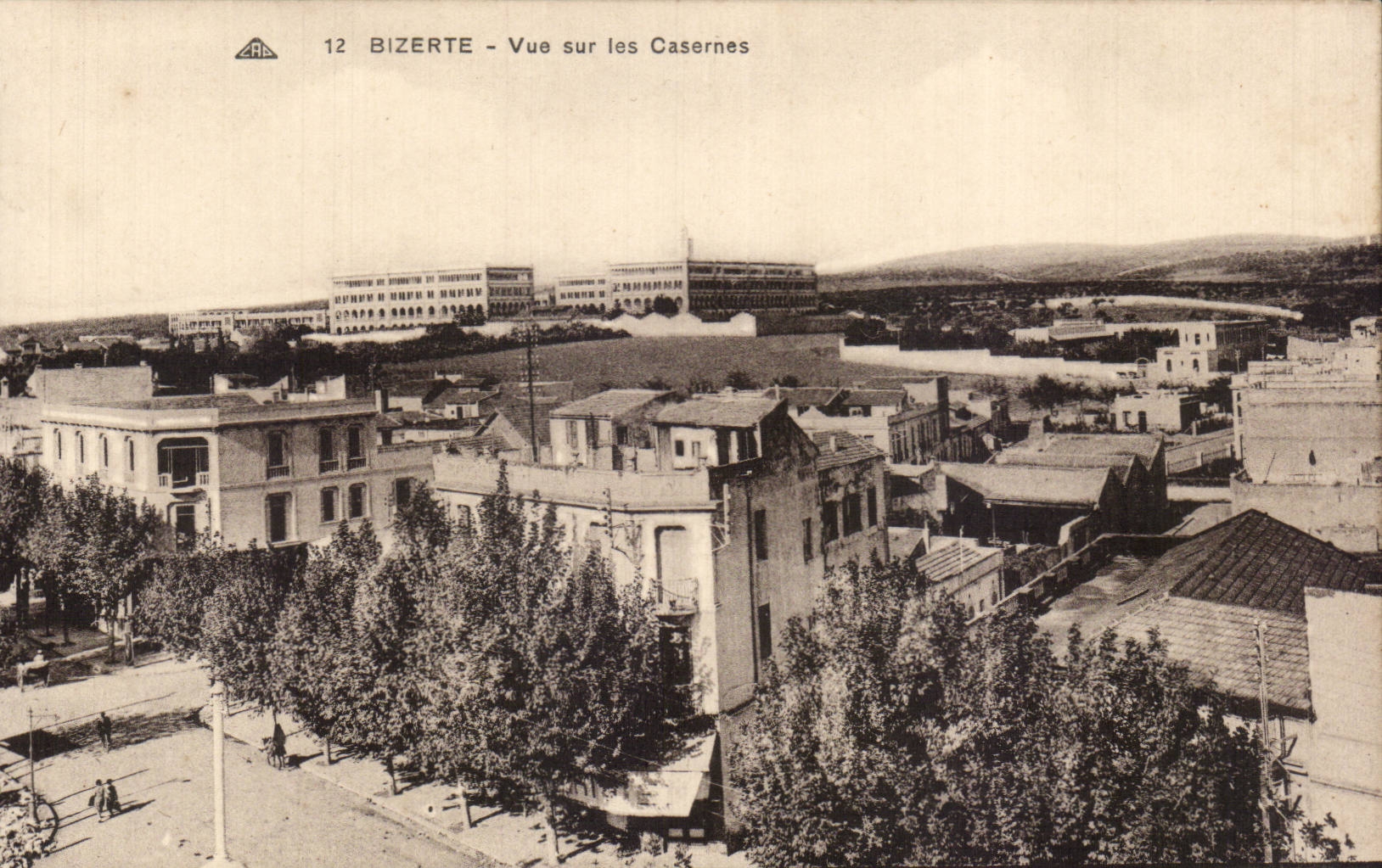 CPA Tunisie Bizerte Vue sur les casernes