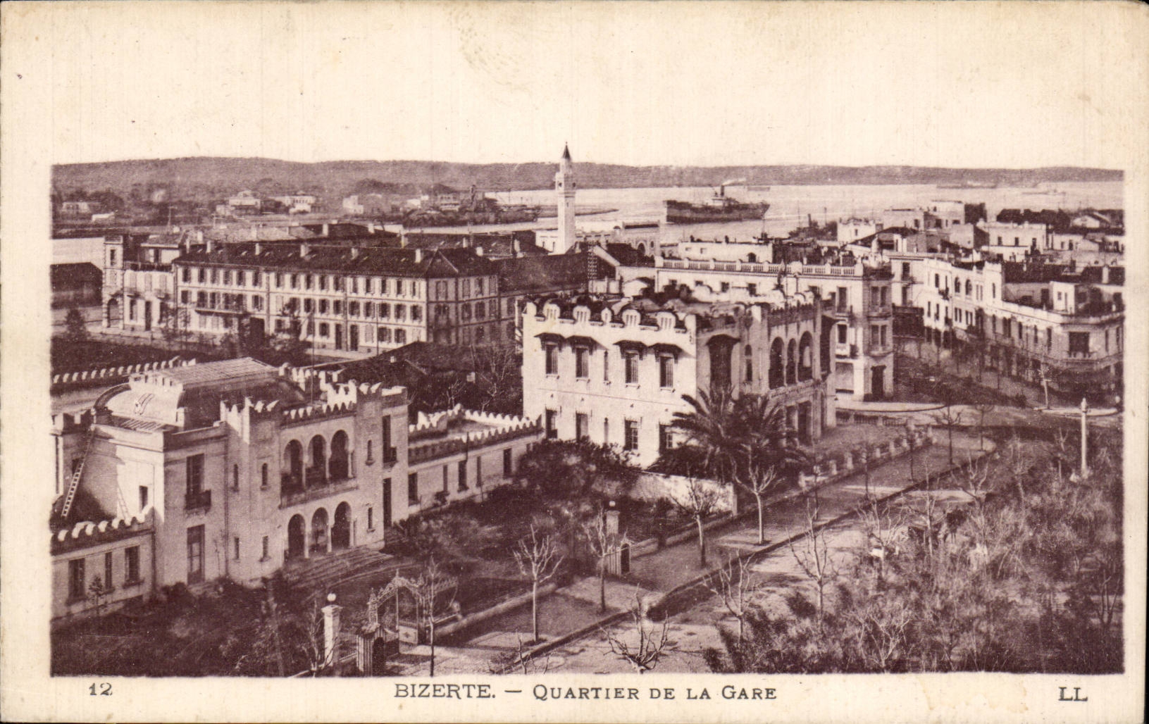 CPA Tunisie Bizerte Quartier de la gare