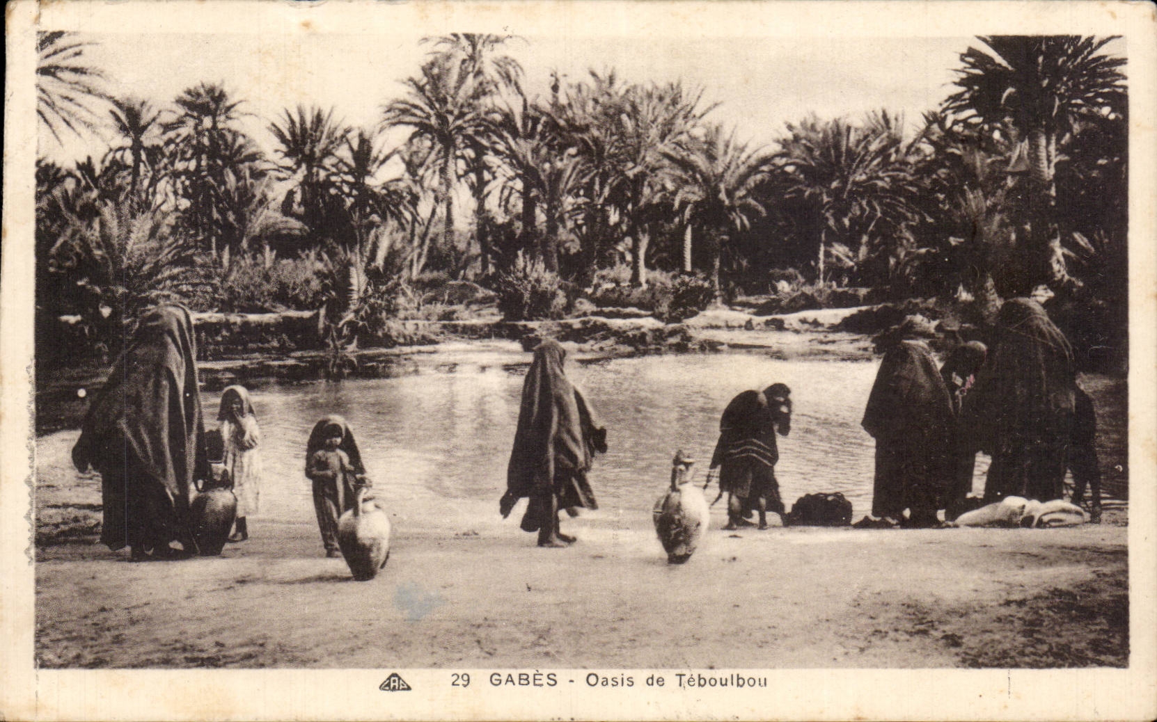 CPA Tunisie Gabes Oasis de Teboulbou
