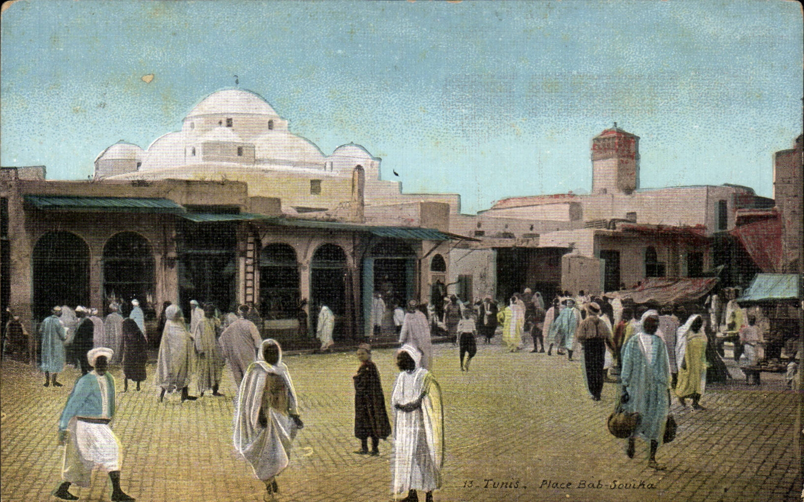 CPA Tunisie Tunis Place Bab Souika