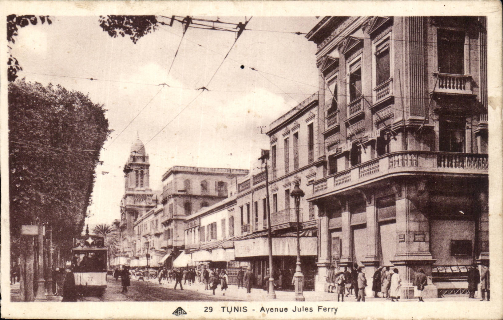 CPA Tunisie Tunis Avenue Jules Ferry