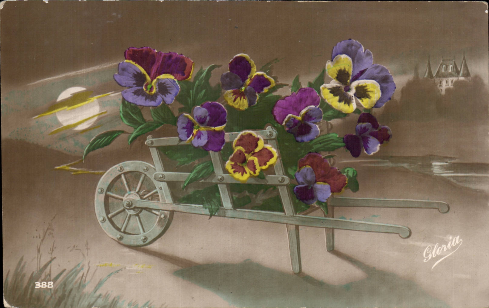 Fleurs Pensee - Pansy - CPA 