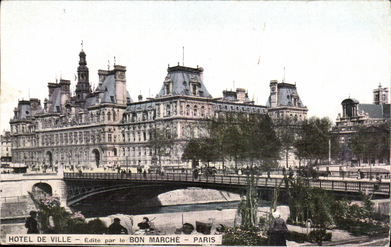 Paris - 4 - Town hall - Bon Marche - - CPA