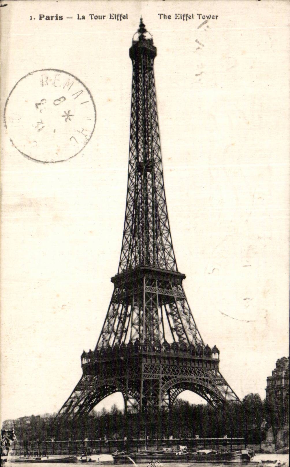 Paris - 7 - the Tower Eiffel - The Eiffel Tower - CPA