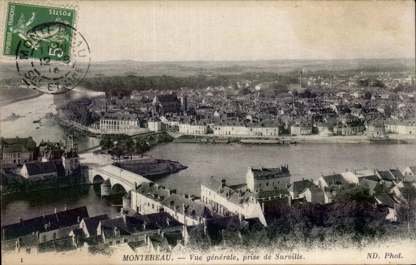 Montereau - View taken surville - CPA