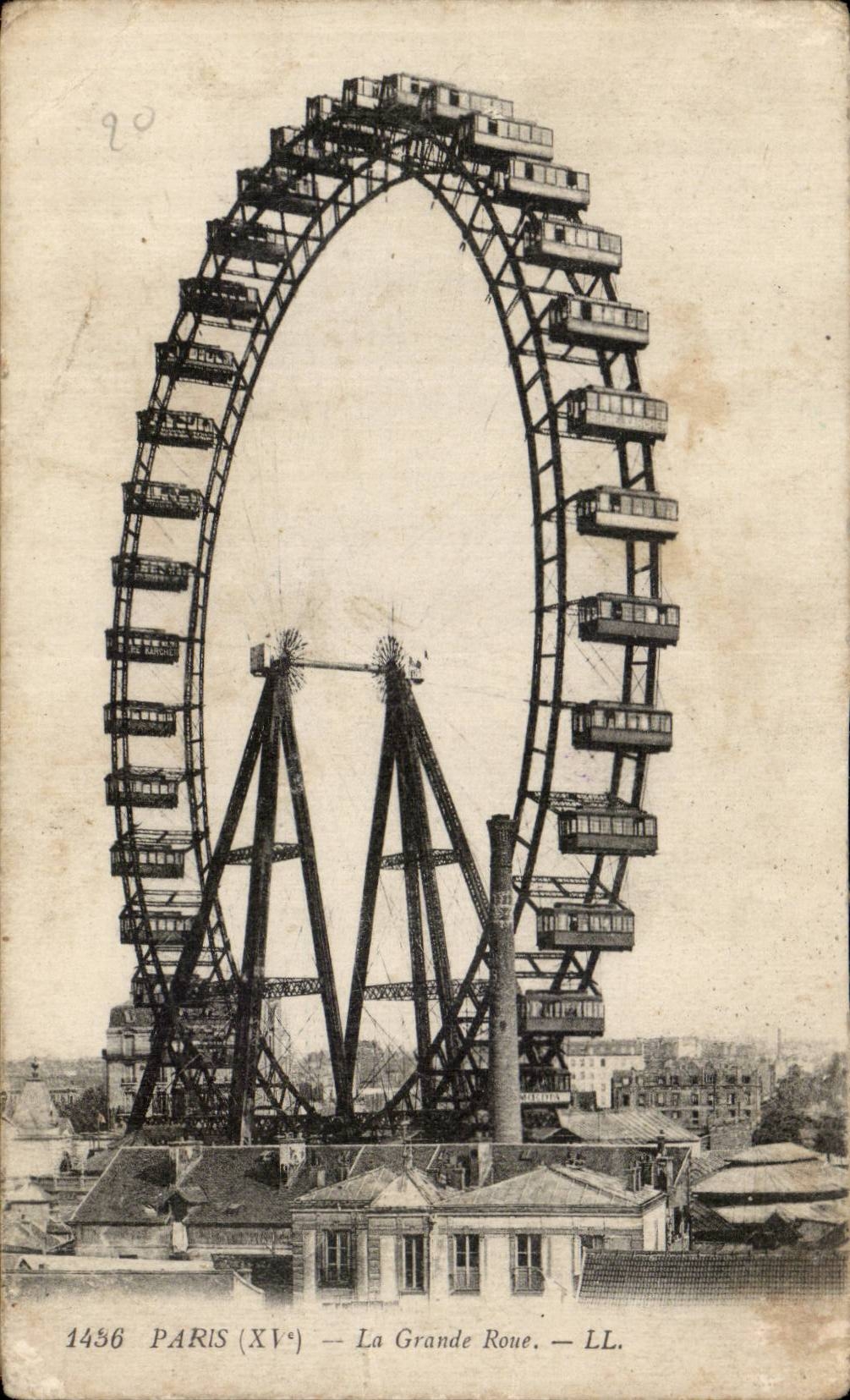 Paris - 1 - Large Wheel CPA