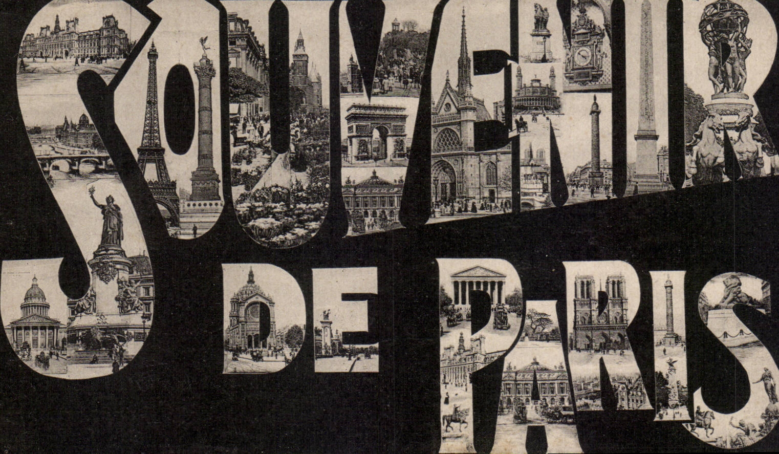 Paris - Souvenir of Paris - CPA