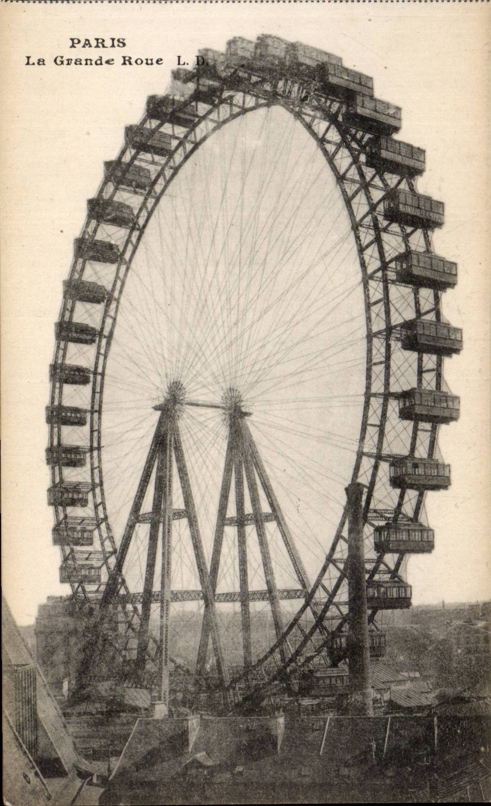 Paris - the Large Wheel - CPA