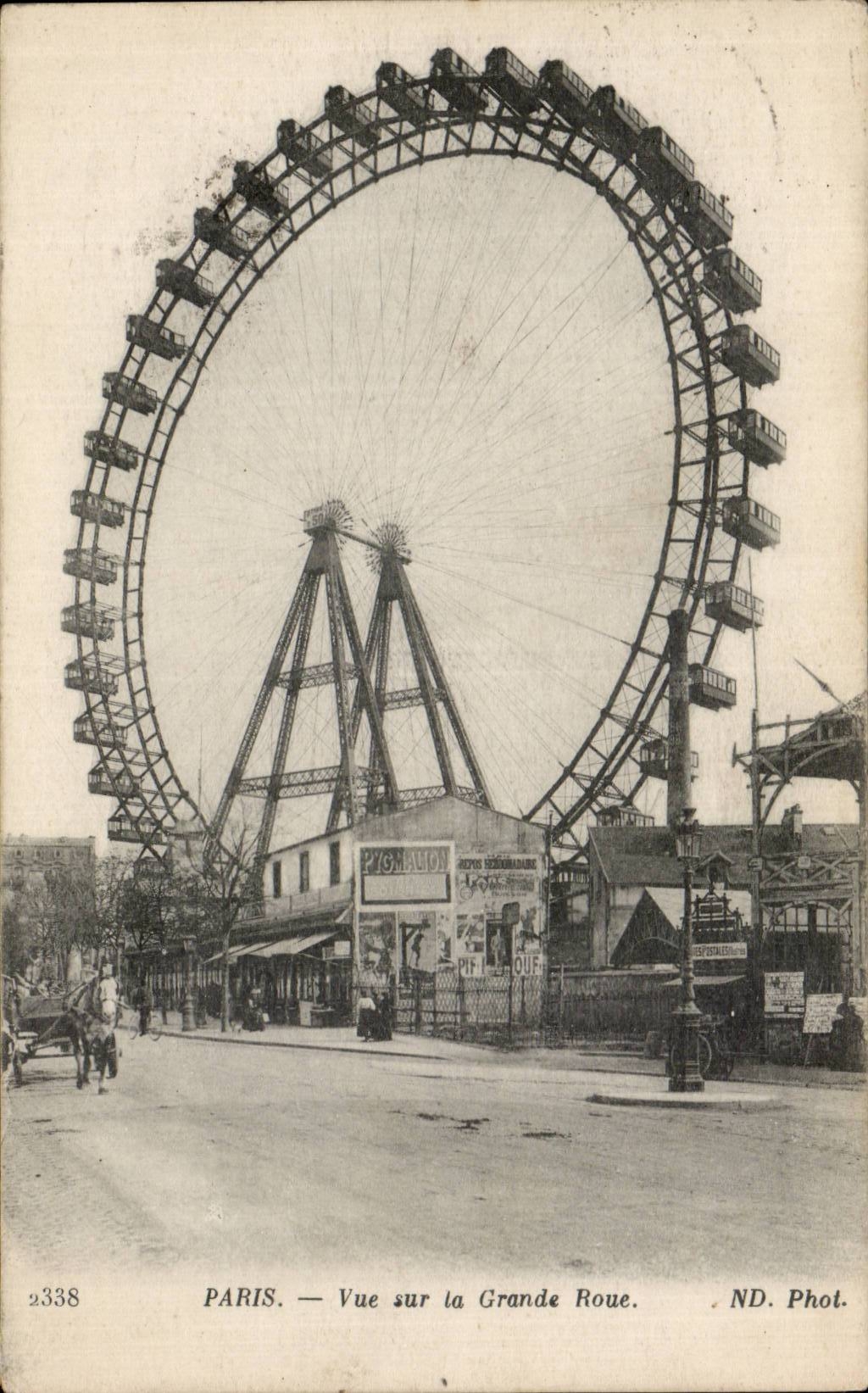 Paris - 1 - the Large Wheel - CPA