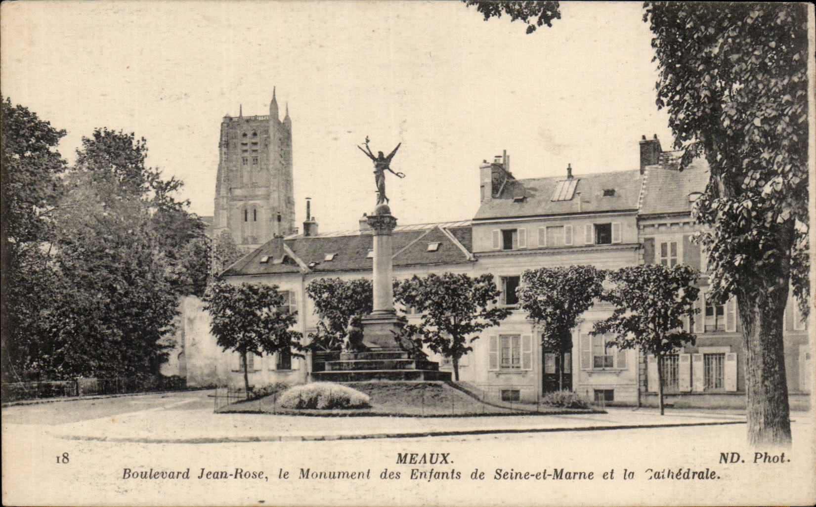 Meaux - Boulevard Jean Rose - the Monument of the Children - CPA