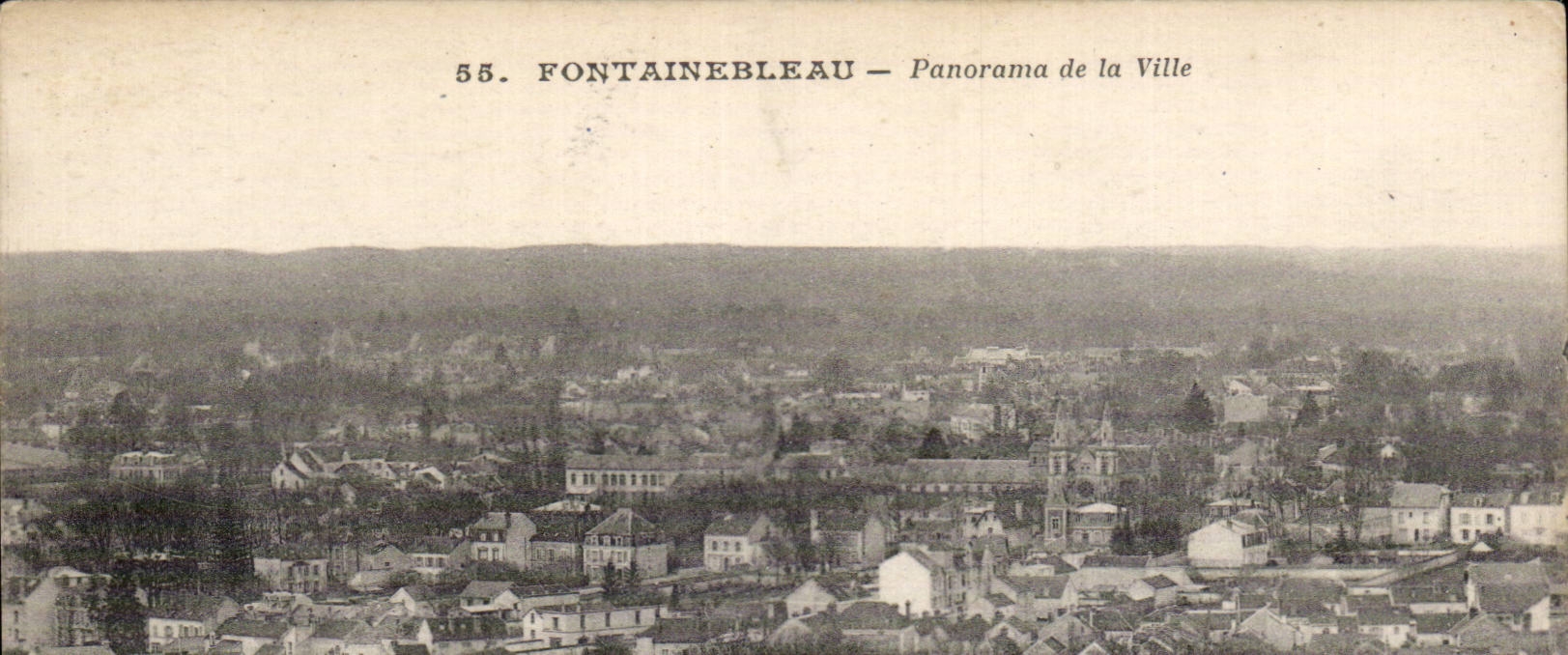 CPA Fontainebleau Panorama de la ville