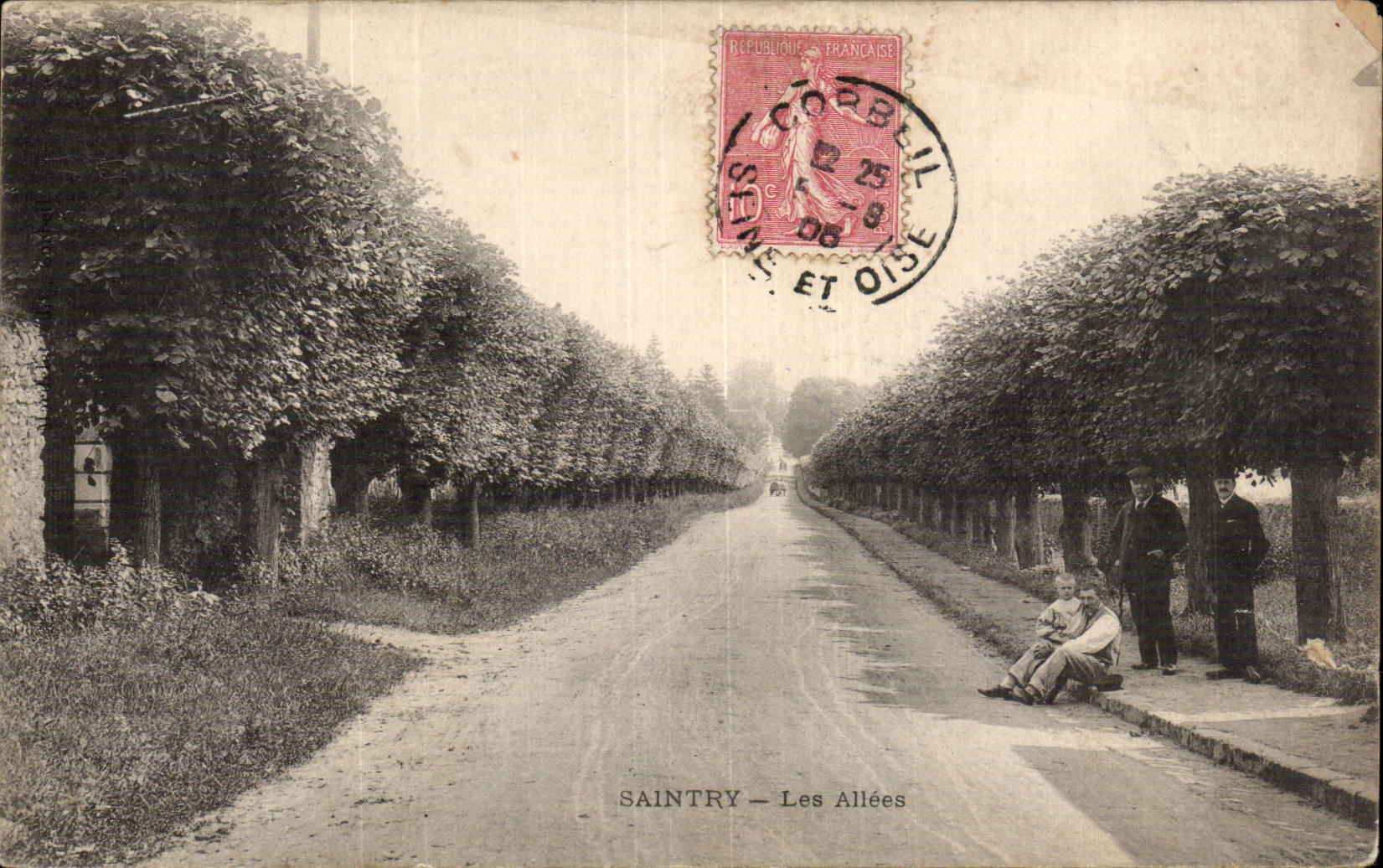 CPA Saintry Les allees