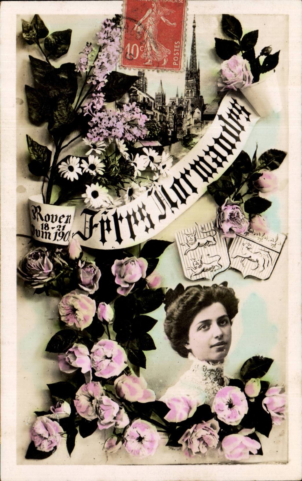 CPA Rouen Festivals Normans Woman