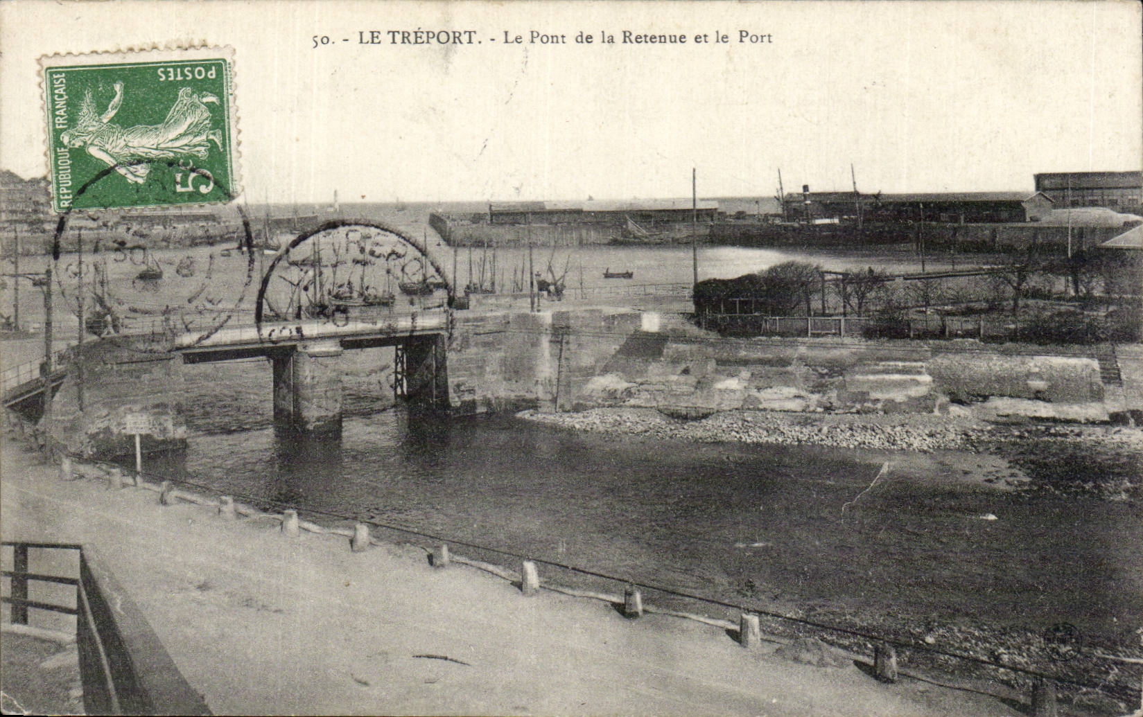 CPA Treport the bridge of reserve and the port