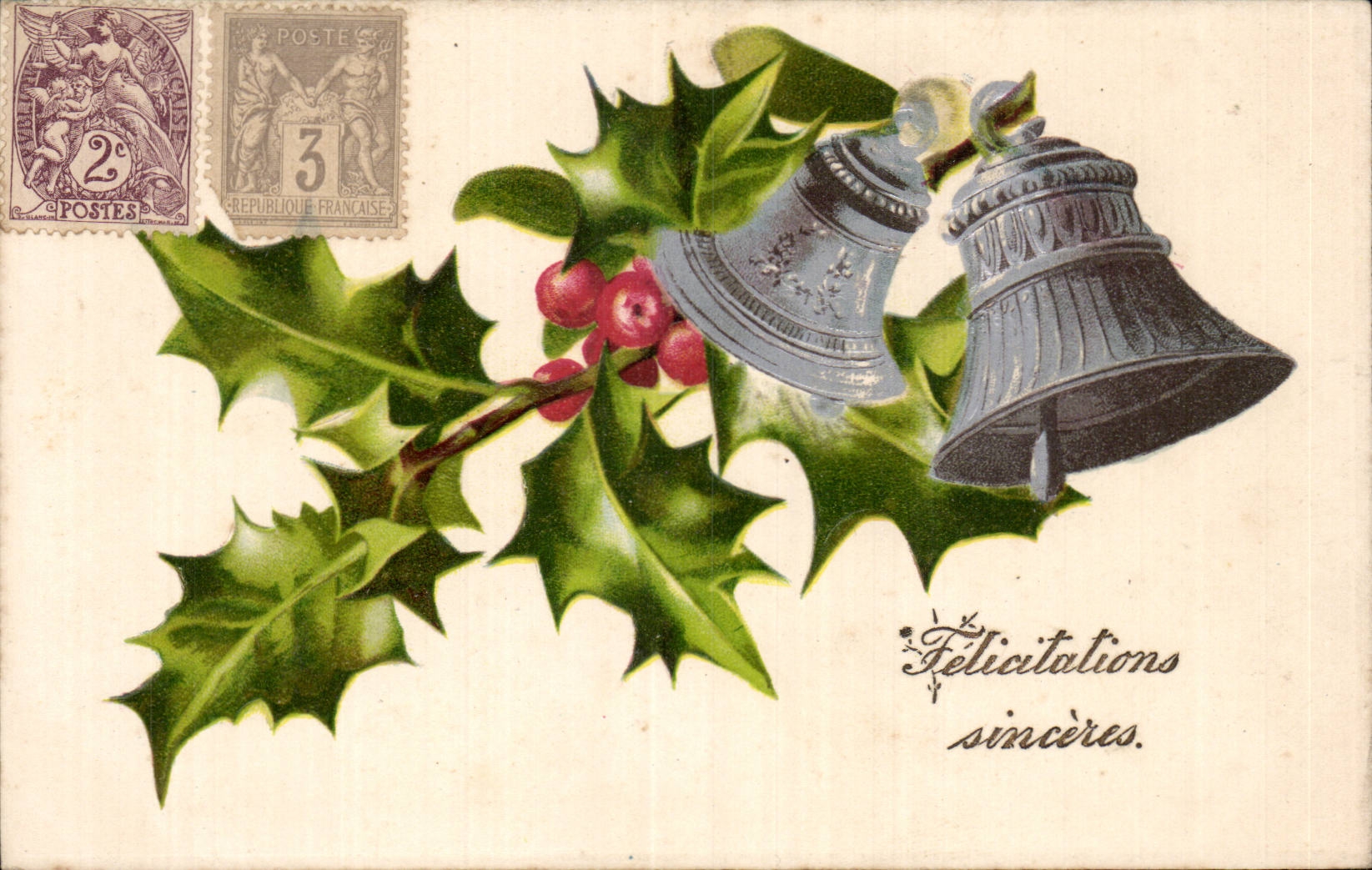 Festivals - Wishes - Sincere Congratulations - houx - holly - CPA