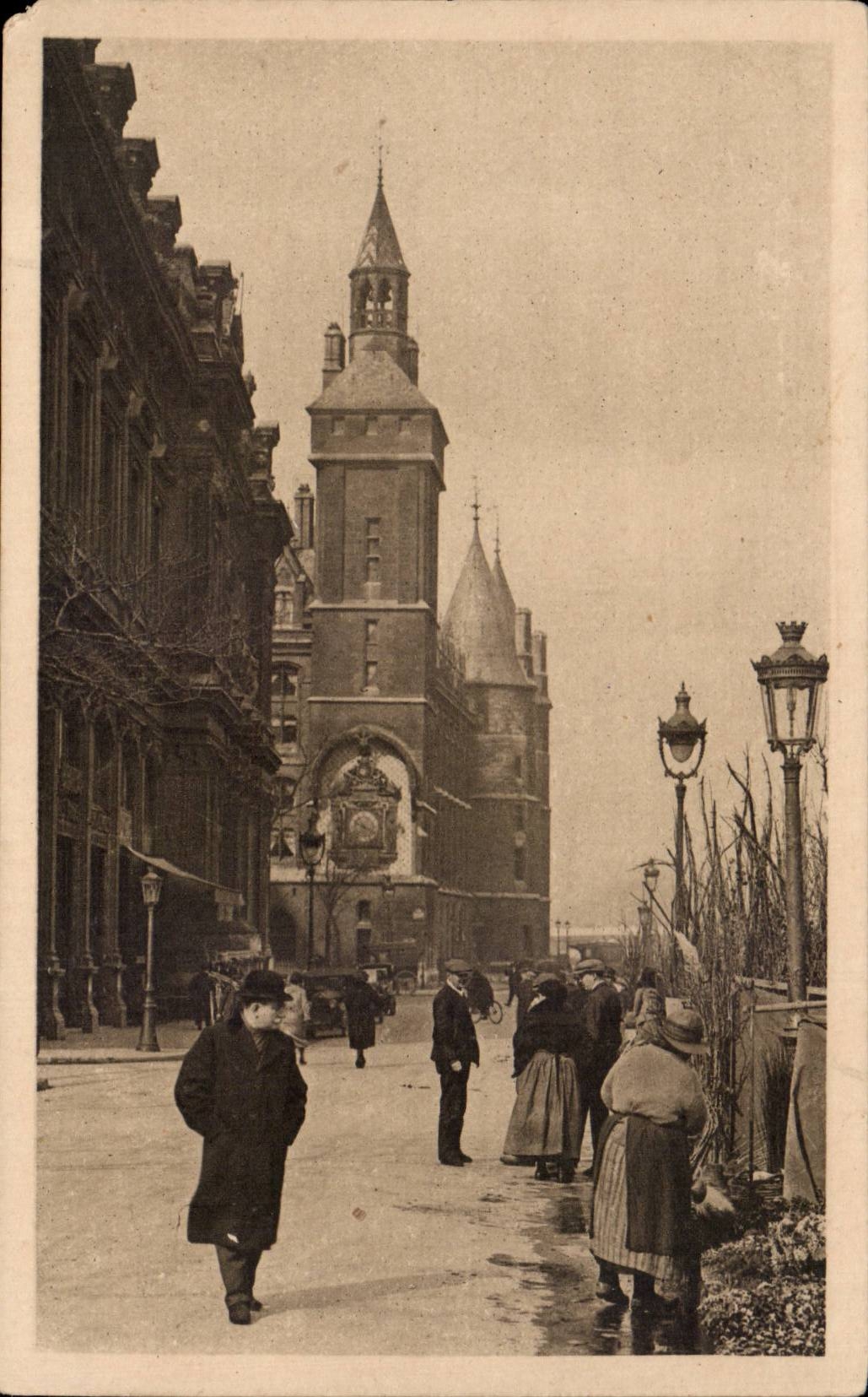 CPA Paris Caretaker's lodge Market with the flowers