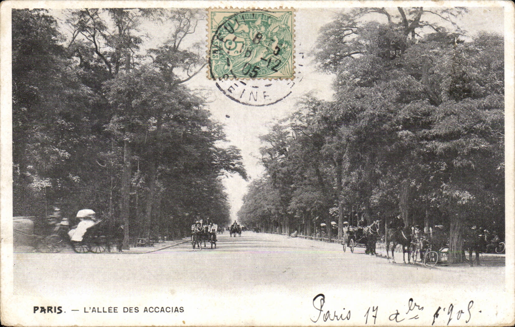CPA Paris L allee des Acacias