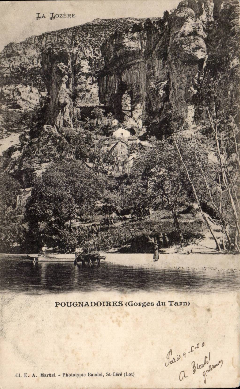 Pougnadoires - Falls of the Tarn - CPA
