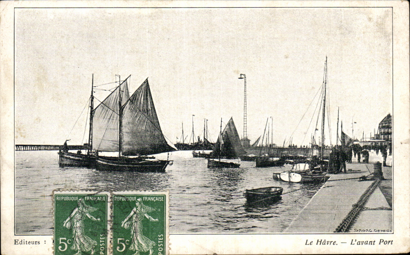 Le Havre - Before Port - CPA
