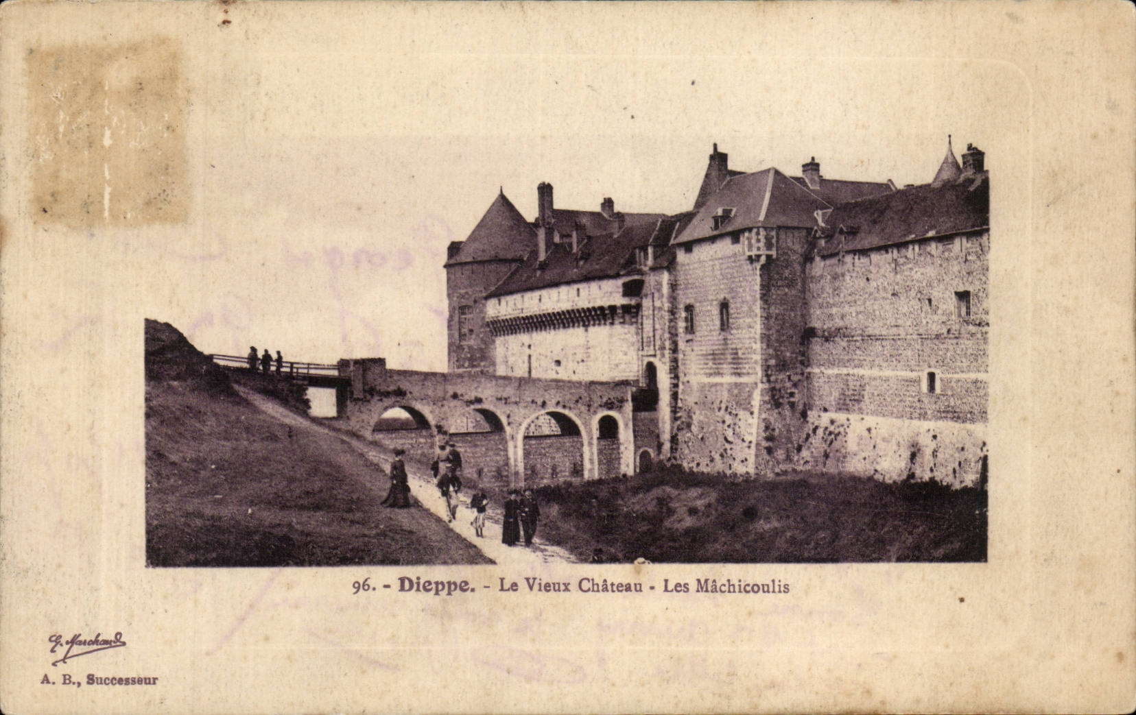 Dieppe - el castillo viejo - CPA
