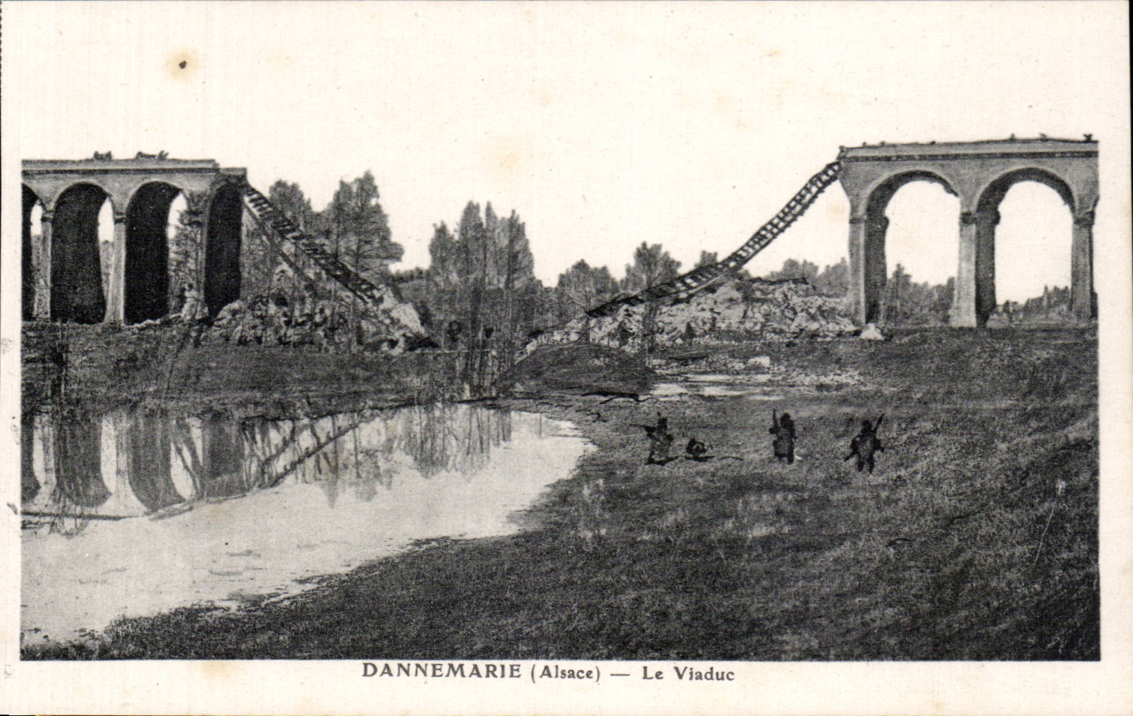 Dannemarie - the Viaduct - CPA