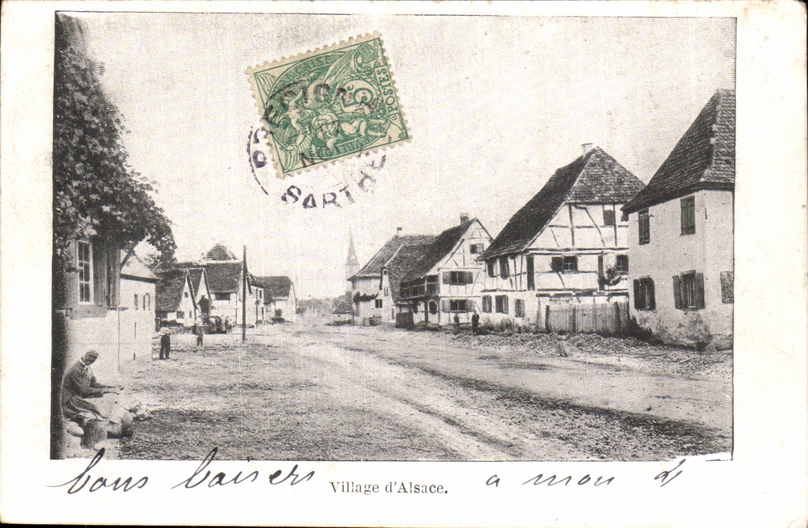 Village Alsace - CPA
