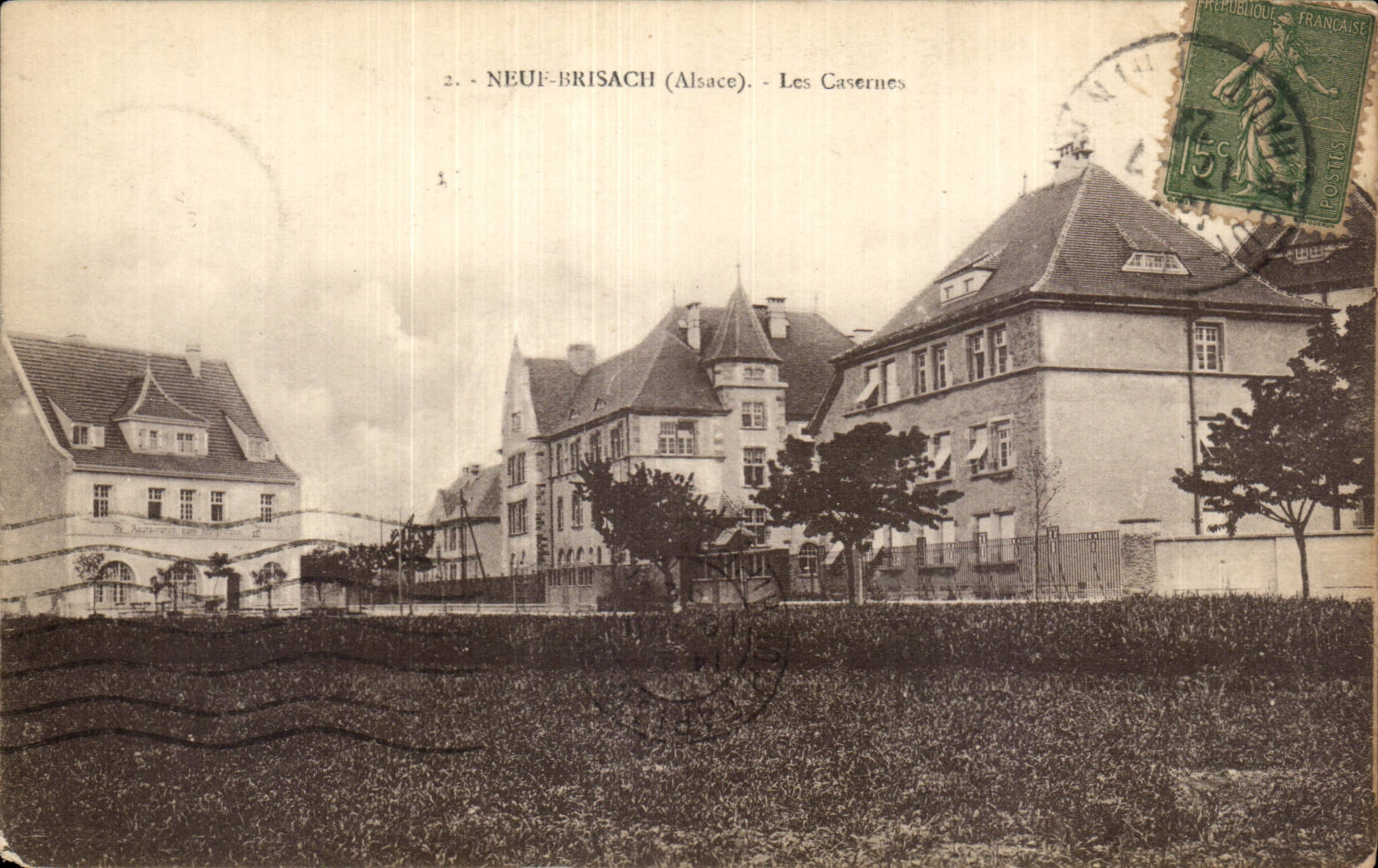 Last nines Brisach - Barracks - CPA