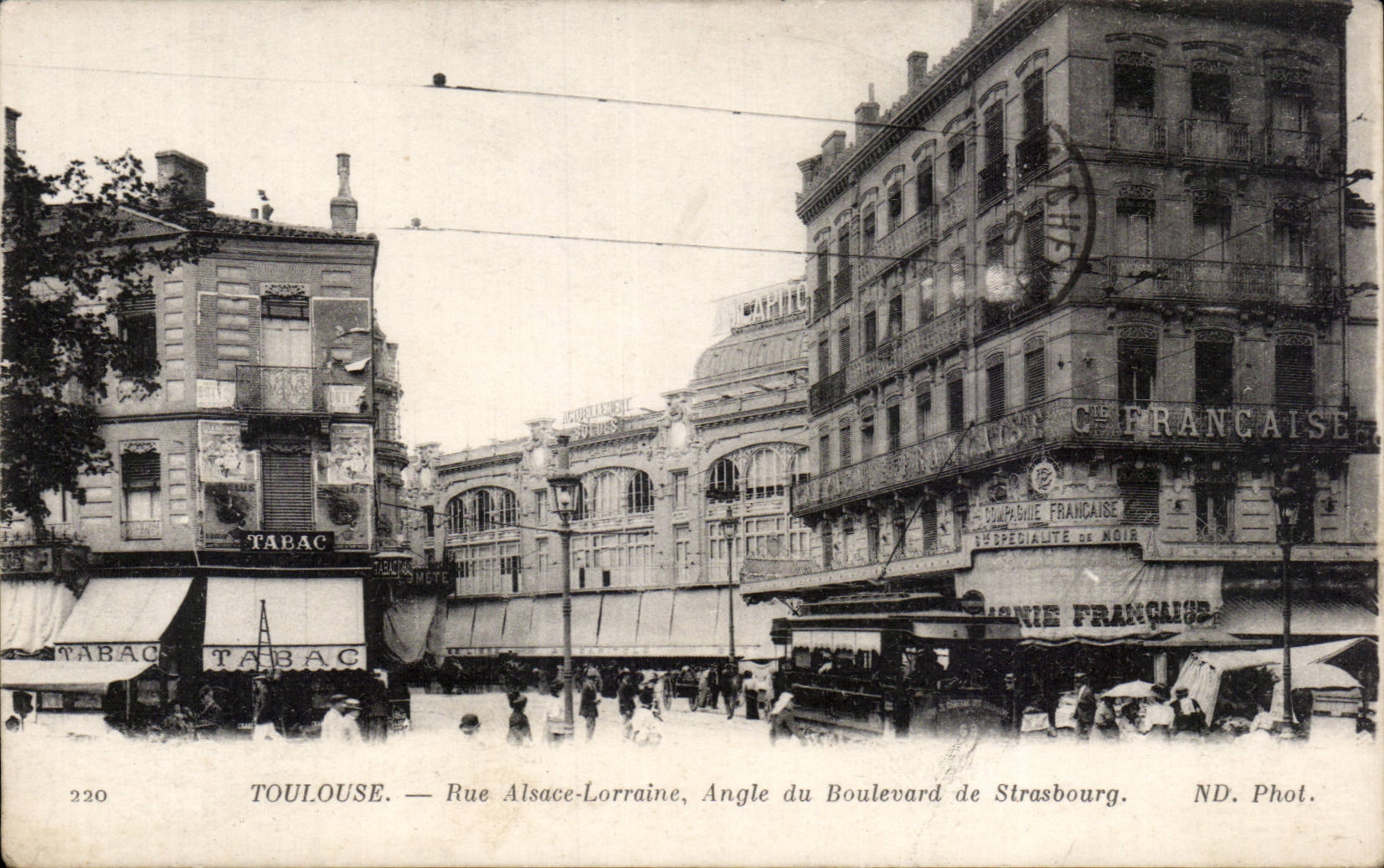 Angulo de Lorena Alsacia de la calle de CPA Toulouse del bulevar de Estrasburgo