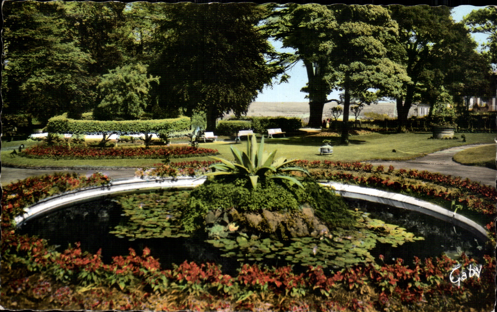 Lavabo de CPSM Avranches del jardin botAnico