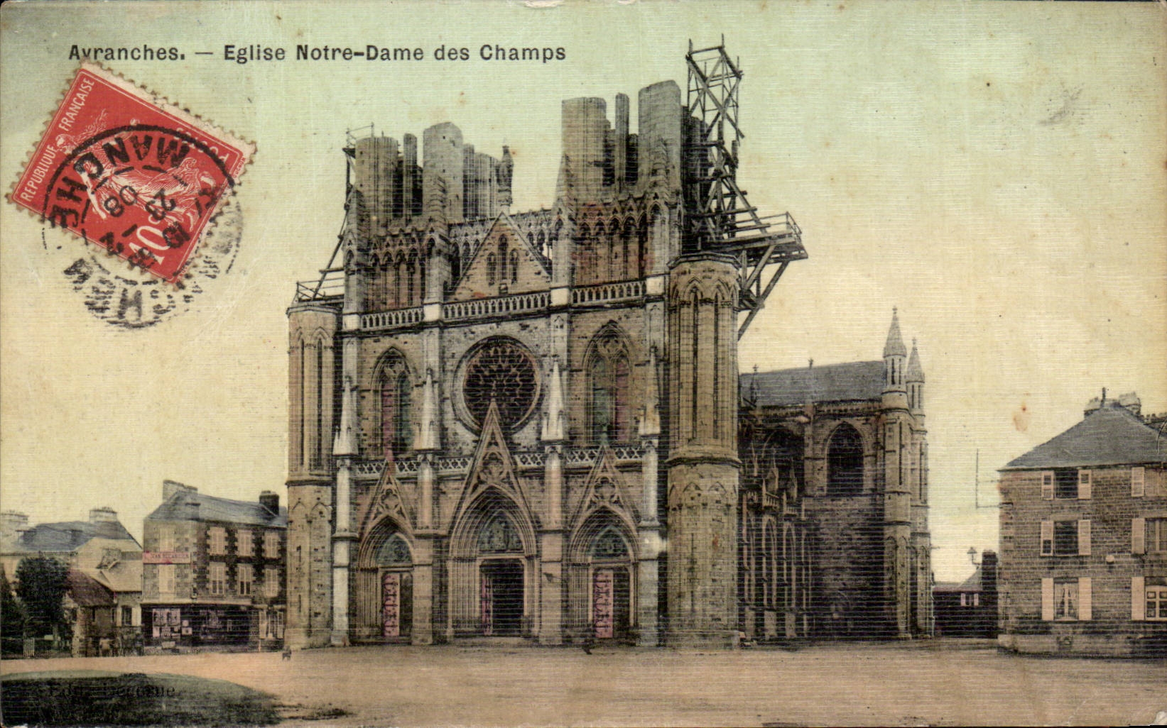 Campeones de Notre Dame ds de la iglesia de CPA Avranches