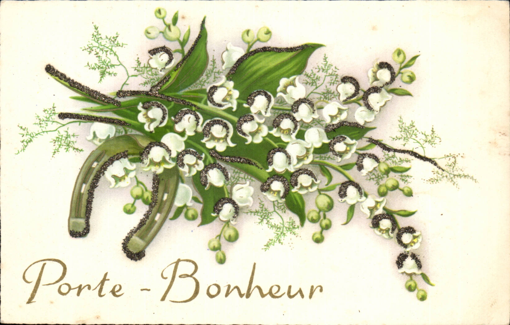 Fleurs Muguet - Lily of the Valley - Porte Bonheur - CPA 